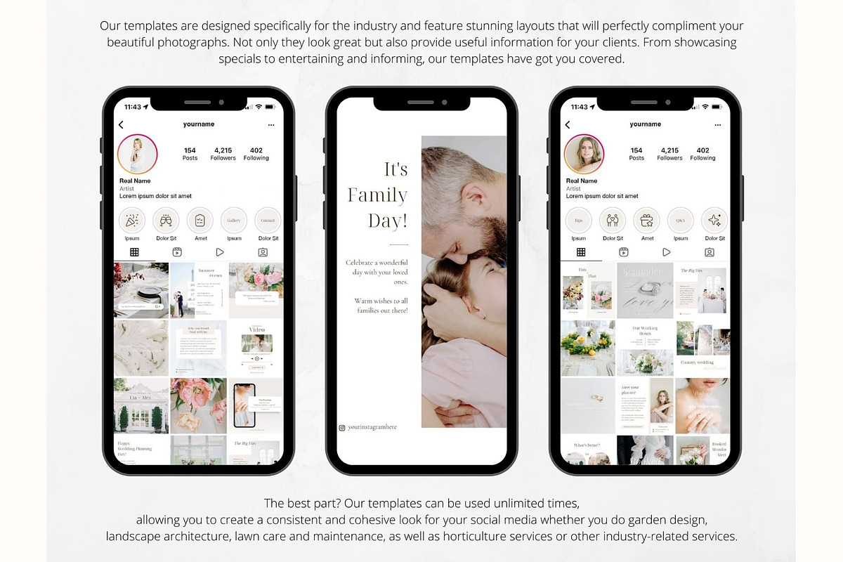240 Wedding Event Planer BUNDLE, a Social Media Template by PatternLab. (Photo 7 of 9)