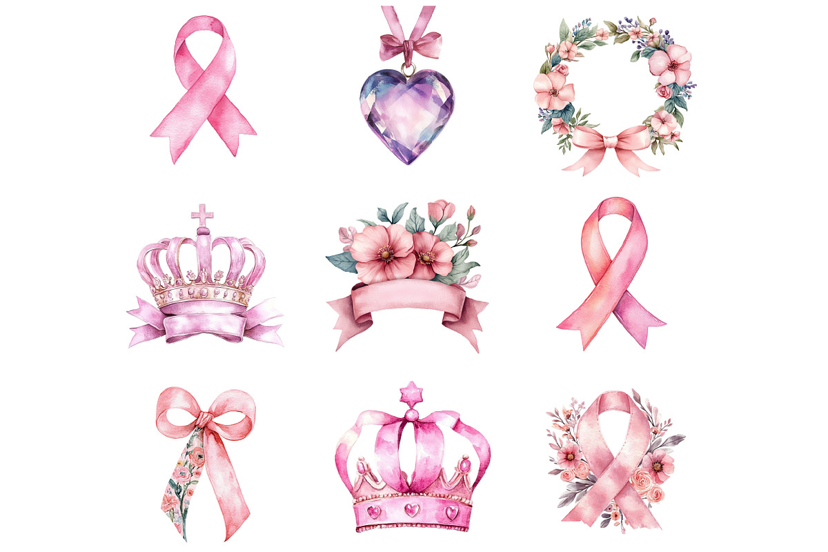 World Breast Cancer Day Clipart, an Illustration by Design Market (Photo 3 of 3)