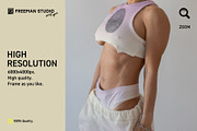 Sport Pants and Tank-Top Mock-Up Set, a Bottom Mockup by Freeman Studio (Thumbnail 5 of 15)