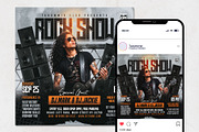 Rock Show Flyer Template, a Flyer Template by Tarommir (Thumbnail 2 of 3)