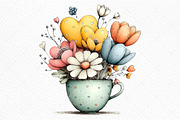 Whimsical Valentine's Day Clipart, an Illustration by Craft Nest (Thumbnail 9 of 11)