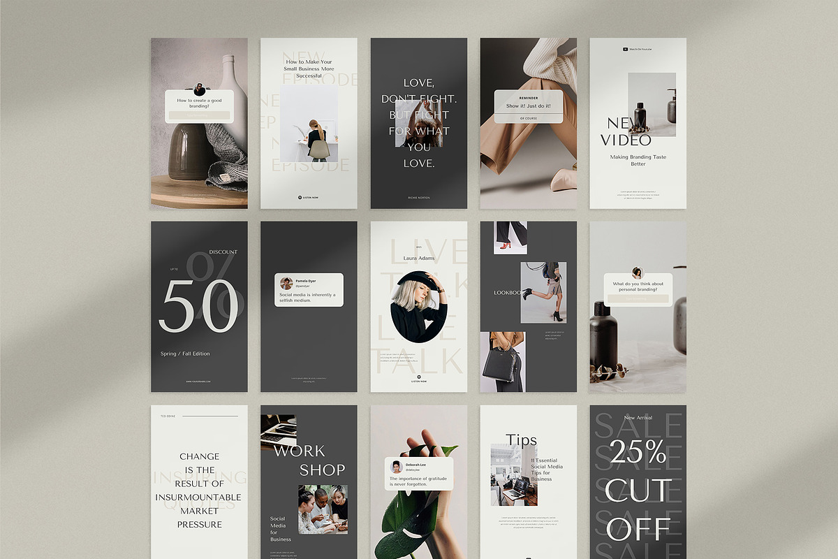 Influencer Instagram Pack | PS CANVA, a Social Media Template by Visuel Colonie® (Photo 18 of 18)