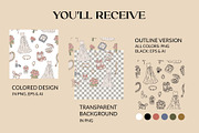 Hand drawn Wedding pattern bundle, a Pattern Graphic by CreativeChristiana (Thumbnail 3 of 14)