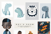 BOY'S ROOM NURSERY PRINTS, a Background Graphic by Lana Elanor (Thumbnail 9 of 11)