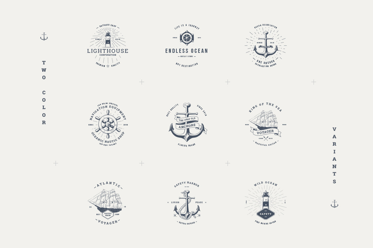 Vintage Badges vol 2, a Branding & Logo Template by blauananas (Photo 3 of 9)