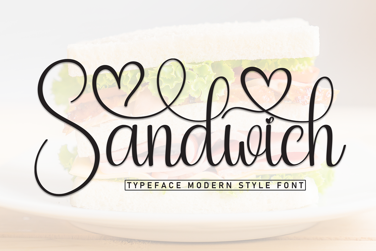 Sandwich | Script Font, a Handwritten Font by Scratchones (Photo 1 of 9)