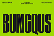 Bungqus - Condensed Display Font, a Sans Serif Font by Sekyra Lab (Thumbnail 1 of 13)