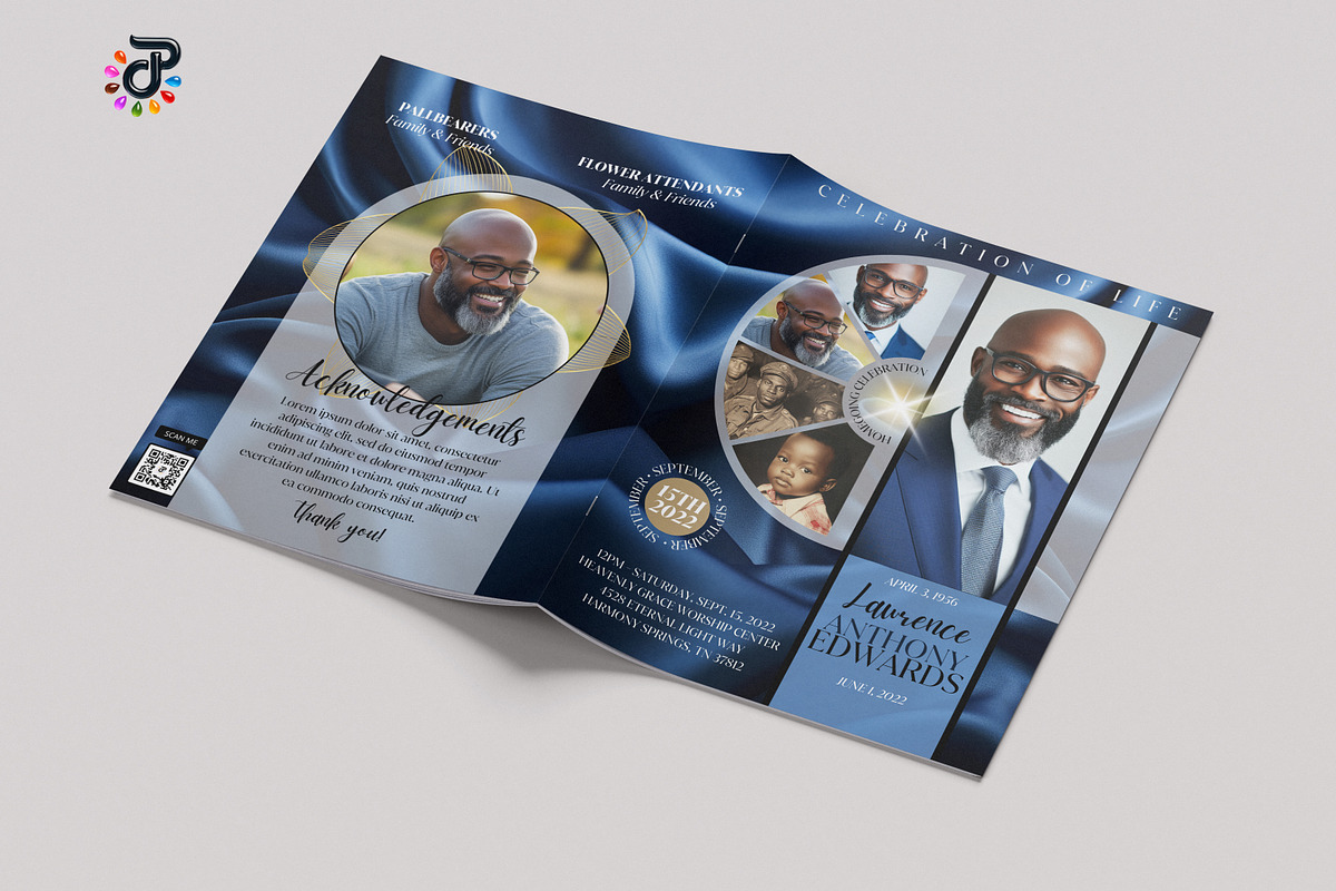 Elegant Canva Obituary Template, a Brochure Template by Protech Design ENT (Photo 5 of 9)