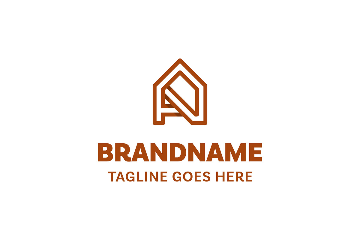 Letter A Home Line Logo, a Branding & Logo Template by Pray Art Design Studio (Photo 1 of 2)
