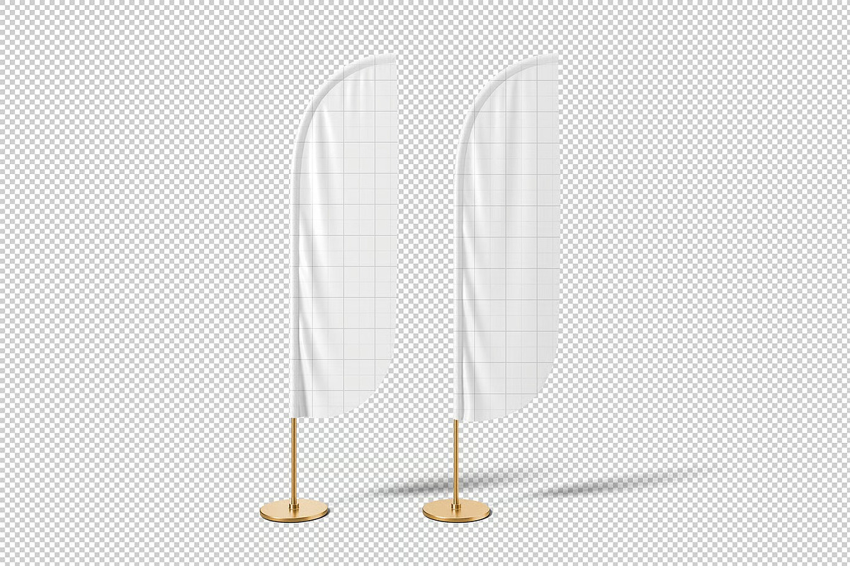 Feather Flag Mockup, an Advertising Mockup by zpackcreative (Photo 4 of 5)
