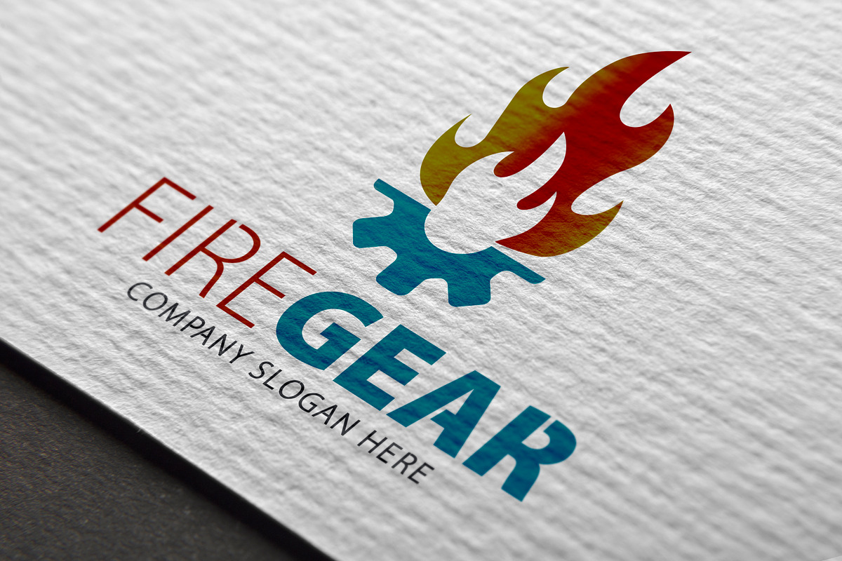 Fire Gear Logo, a Branding & Logo Template by Creative Dezing (Photo 3 of 4)