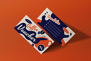 Blue Flat Coffee Shop Promo Voucher, a Card Template by graphicook (Thumbnail 3 of 3)