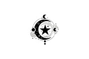 Moon Star Sun Silhouette Bundle, a Graphic by Designer_Momina (Thumbnail 8 of 10)