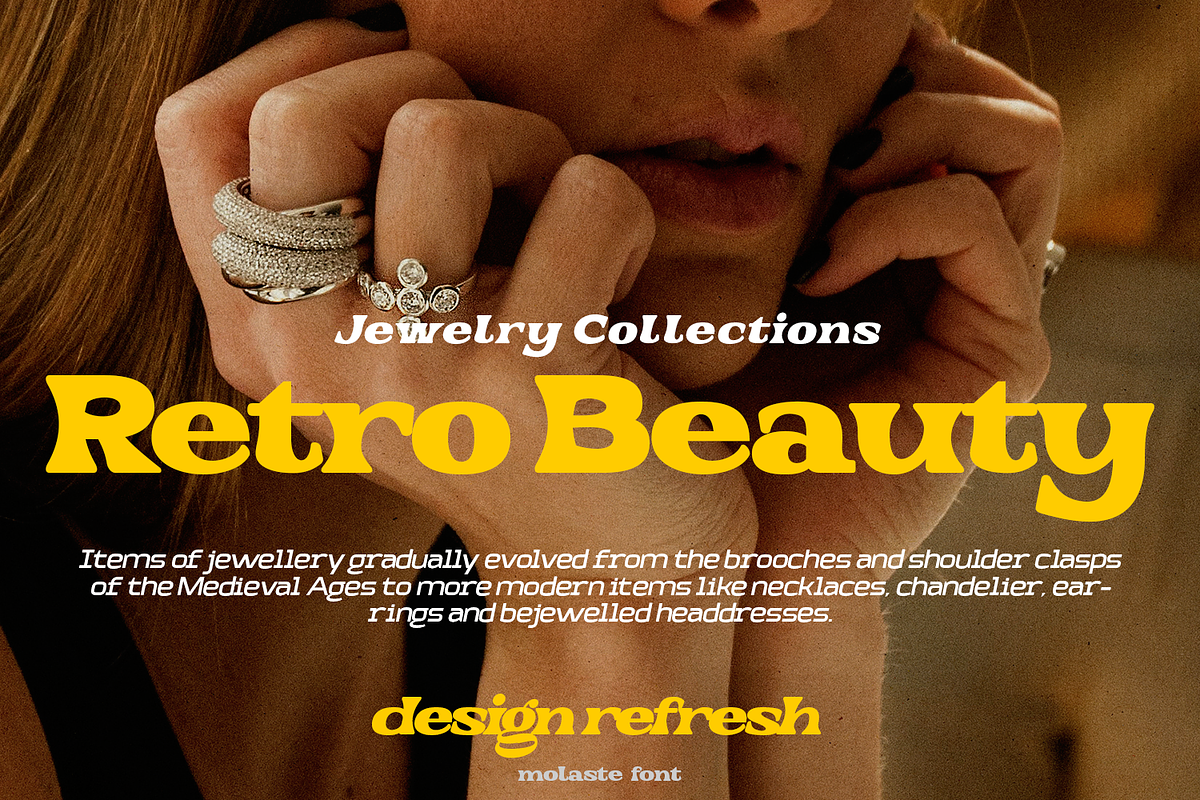 Molaste Retro Font, a Font by madeDeduk (Photo 9 of 10)