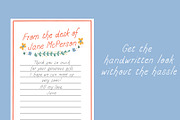 Cream and Sugar - A Handwritten Font, a Handwritten Font by Emily Kurek (Thumbnail 2 of 7)