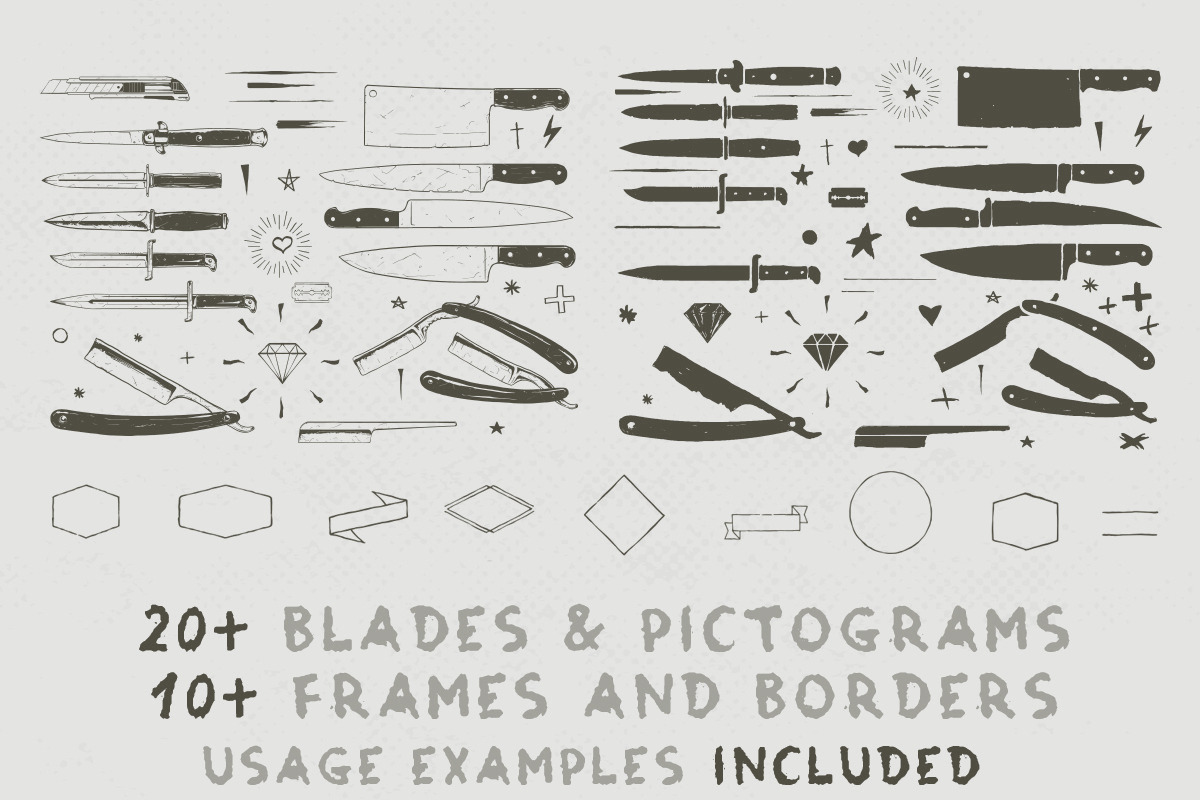 Grunge Sharps and Blades, an Object Graphic by danielcomerci (Photo 3 of 4)