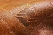 Leather Emboss Logo Mockup Set, an Advertising Mockup by graphypix (Thumbnail 2 of 7)