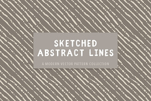 64 Sketched Abstract Lines Patterns