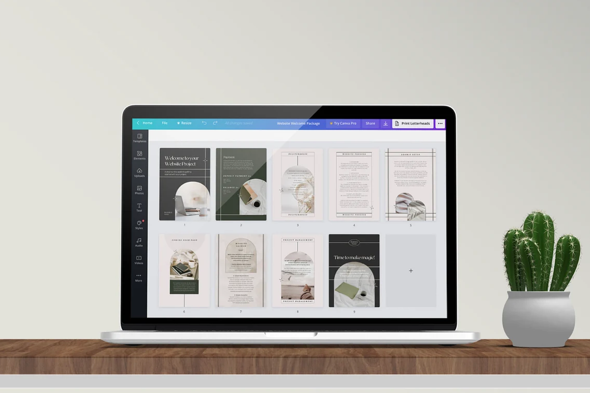 Website Project Welcome Packet, a Presentation Template by Starline Creative (Photo 2 of 5)