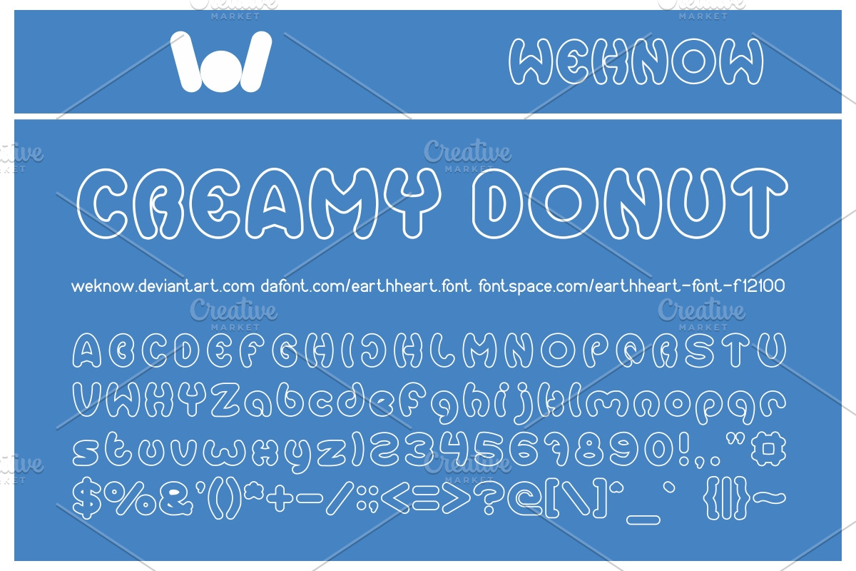 earth heart font preview 4