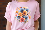 Summer Flowers Clipart, an Illustration by RobertsArt (Thumbnail 2 of 7)