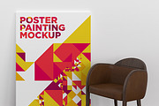 Poster Painting MockUp Pack 001, a Print Template by Traint (Thumbnail 5 of 21)