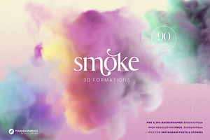 Smoke Formations Backgrounds Shapes