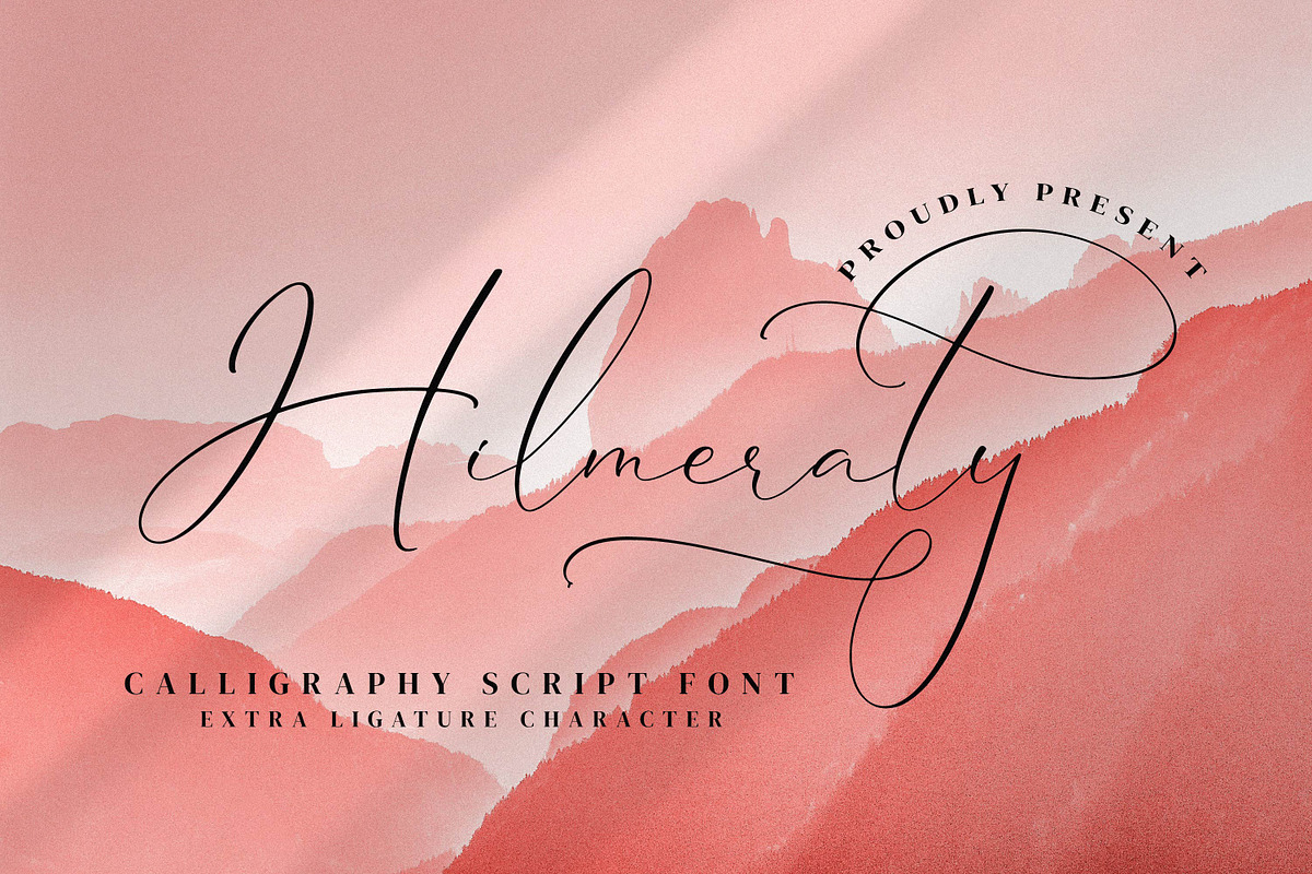 Hilmeraty, a Script Font by Integritype Studio (Photo 1 of 15)