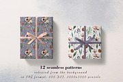Winter flowers watercolor clipart, a Decorative Illustration by a_ptichkina (Thumbnail 6 of 8)