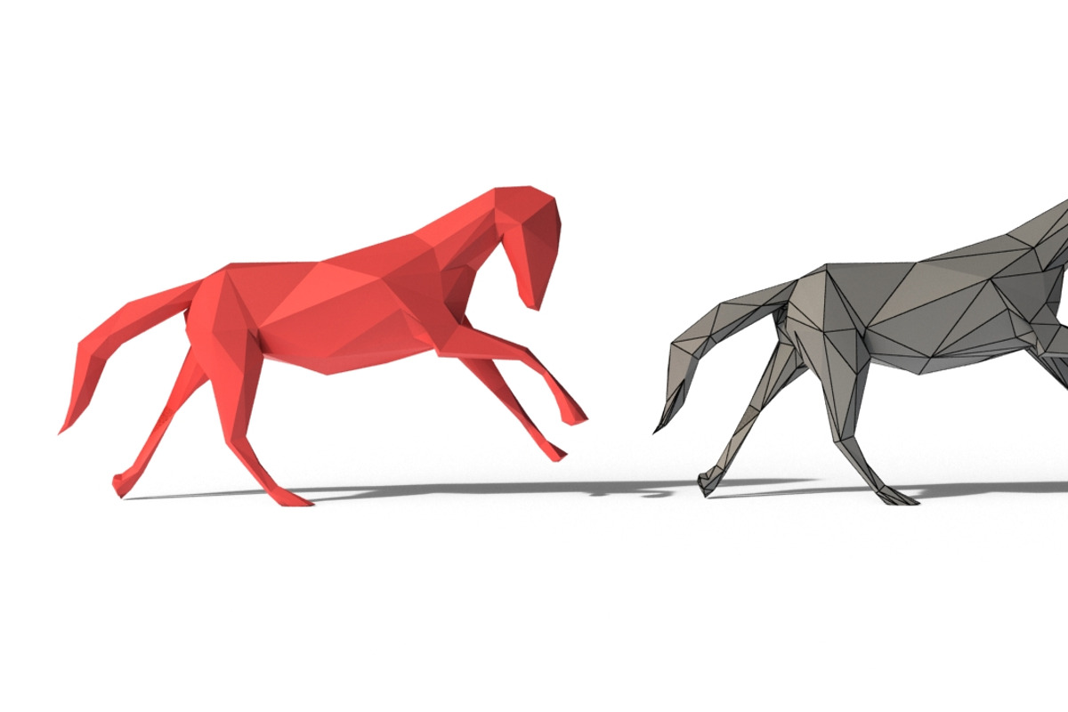 Low Poly Horses Pack, an Animal 3D Model by Tedi Permana (Photo 18 of 28)