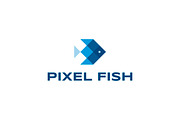 Pixel Fish Logo, a Branding & Logo Template by Mauro Bertolino (Thumbnail 2 of 4)