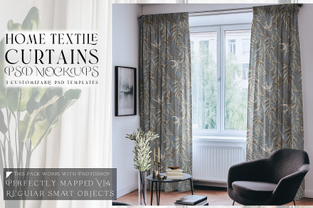Curtains Mockups with Smart Objects, a Product Mockup by mock-ups