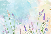 Whimsical Spring Grass and Flowers, a Background Graphic by Printable Treasure (Thumbnail 5 of 9)
