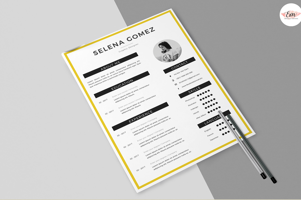 Highlight Resume Template, a Resume Template by Emaholic Template (Photo 5 of 5)