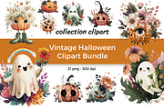 Vintage Halloween Clipart Bundle, a Seasonal Illustration by InkyQueenArt (Thumbnail 1 of 6)