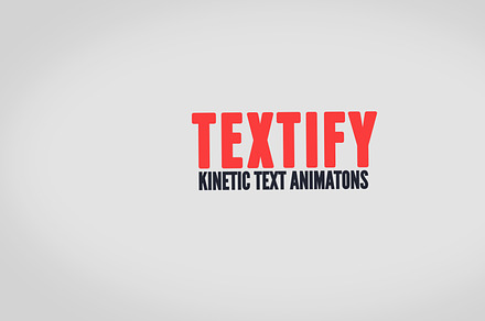 Textify - Kinetic Text Animations, a Templates & Theme by Motion Templates
