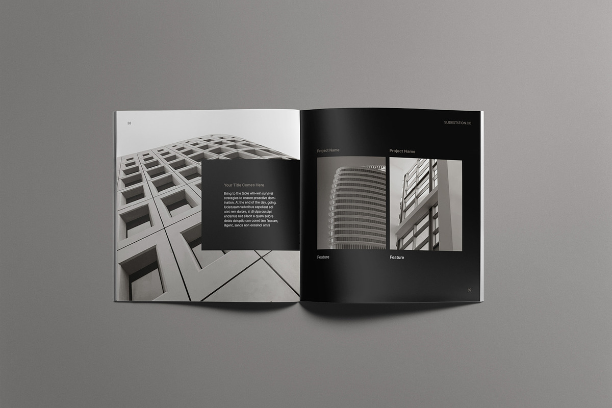 Corvus Lookbook Template, a Brochure Template by SlideStation (Photo 5 of 9)