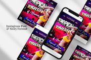 Tropical Party Instagram ( PSD ), a Social Media Template by studioflyers.com (Thumbnail 3 of 3)