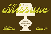 SFC Missane - Elegant Bold Script, a Script Font by Skilline Supply Co. (Thumbnail 1 of 10)