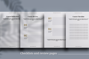 ECourse Workbook InDesign Template