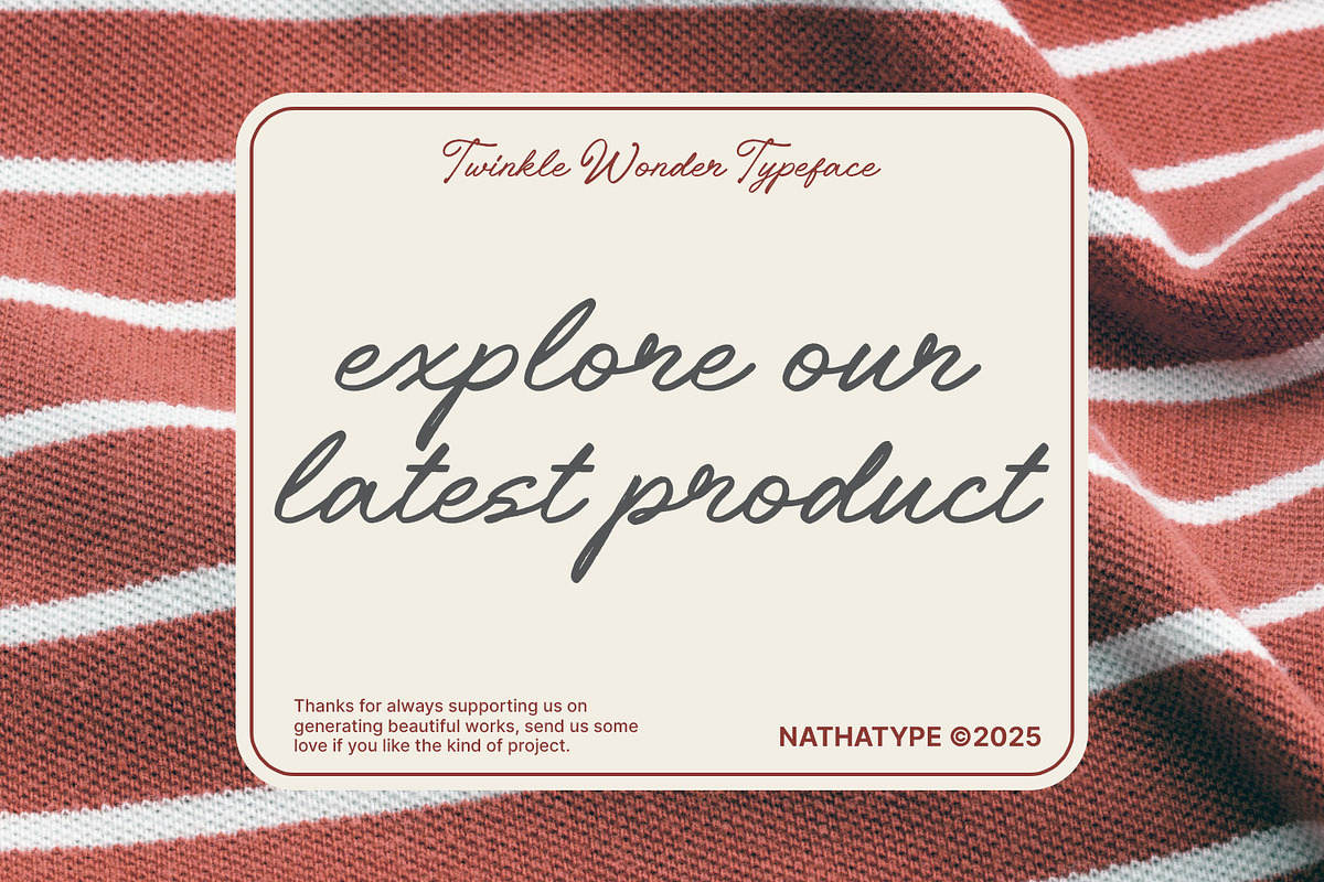 Twinkle Wonder, a Font by Nathatype (Photo 11 of 11)