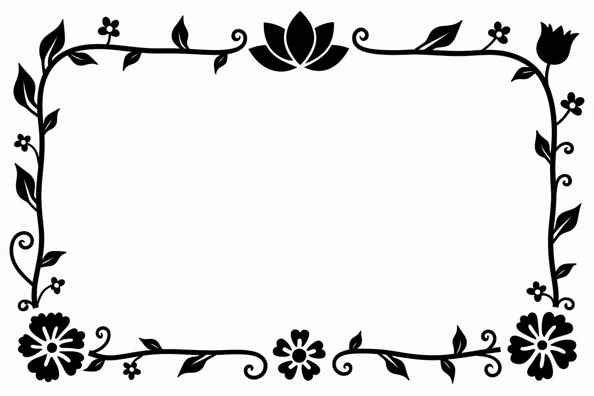 Decorative Flower Frame Bundle, an Illustration by Designs_River (Photo 3 of 10)