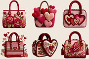 Faux Crochet Valentine Png Clipart, an Illustration by SVGArt (Thumbnail 5 of 8)