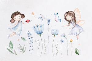 Fairy Garden Watercolor Collection