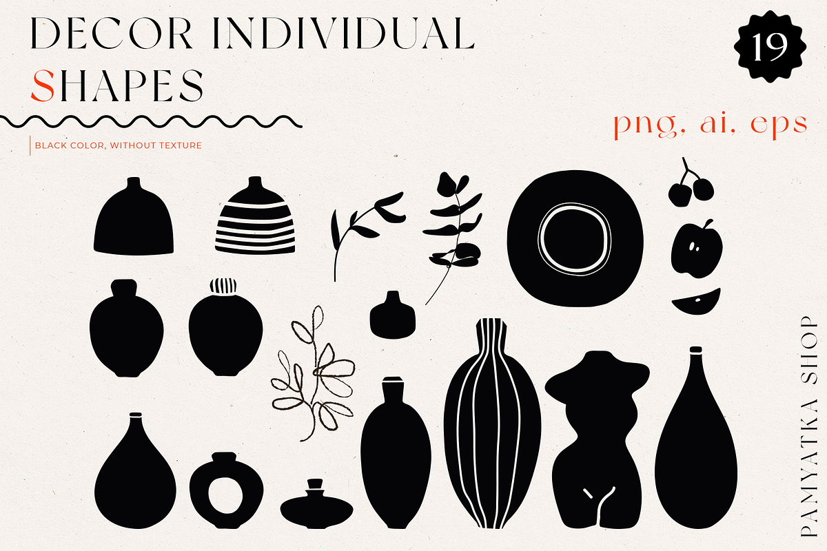 Abstract collection - Modern shapes, a Background Graphic by Pamyatka Shop (Photo 12 of 13)