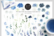Watercolor Bundle - Blue Collection, an Illustration by Beigetime (Thumbnail 3 of 8)