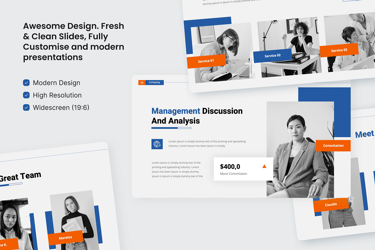 Annual Report Keynote Template, a Presentation Template by SquidPixey (Photo 3 of 6)