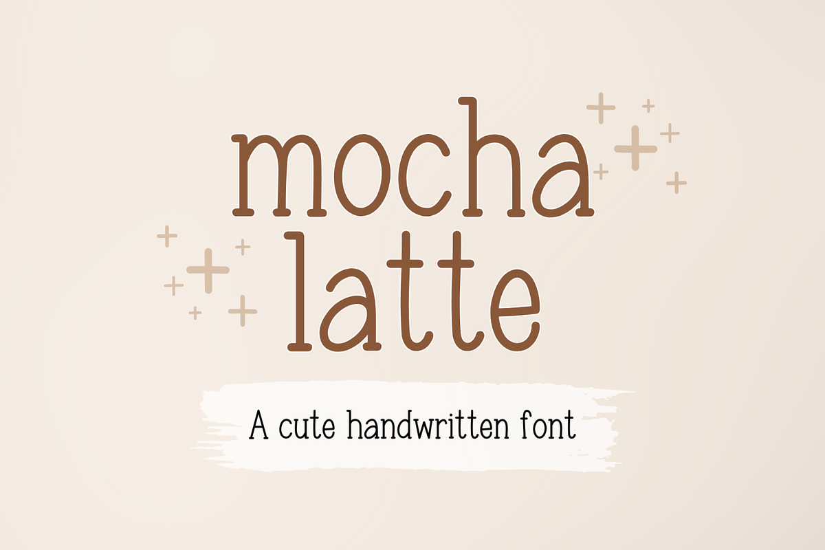 Mocha Latte Cute Handwritten Font, a Handwritten Font by Lalava Studio (Photo 1 of 7)