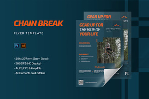 Chain Break - Flyer Template, a Flyer Template by StreaksideStd