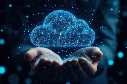 Digital Cloud in Hands: Data storage, a Background Photo by Pixeness